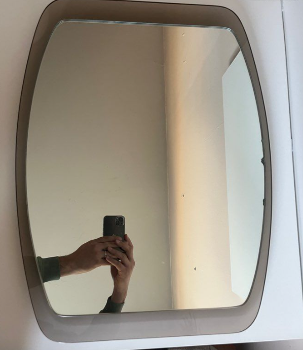 Vintage mirror of Veca Italy 1960 60x40cm