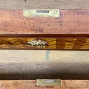 Chest of drawers Transition Style Louis XV marquetry and bronze