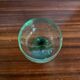 Set of 5 alsace balloon wine glasses vintage green glass