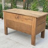 Renovated vintage oak baker's kneading trough