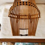 Scandinavian teak fruit basket