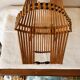 Scandinavian teak fruit basket
