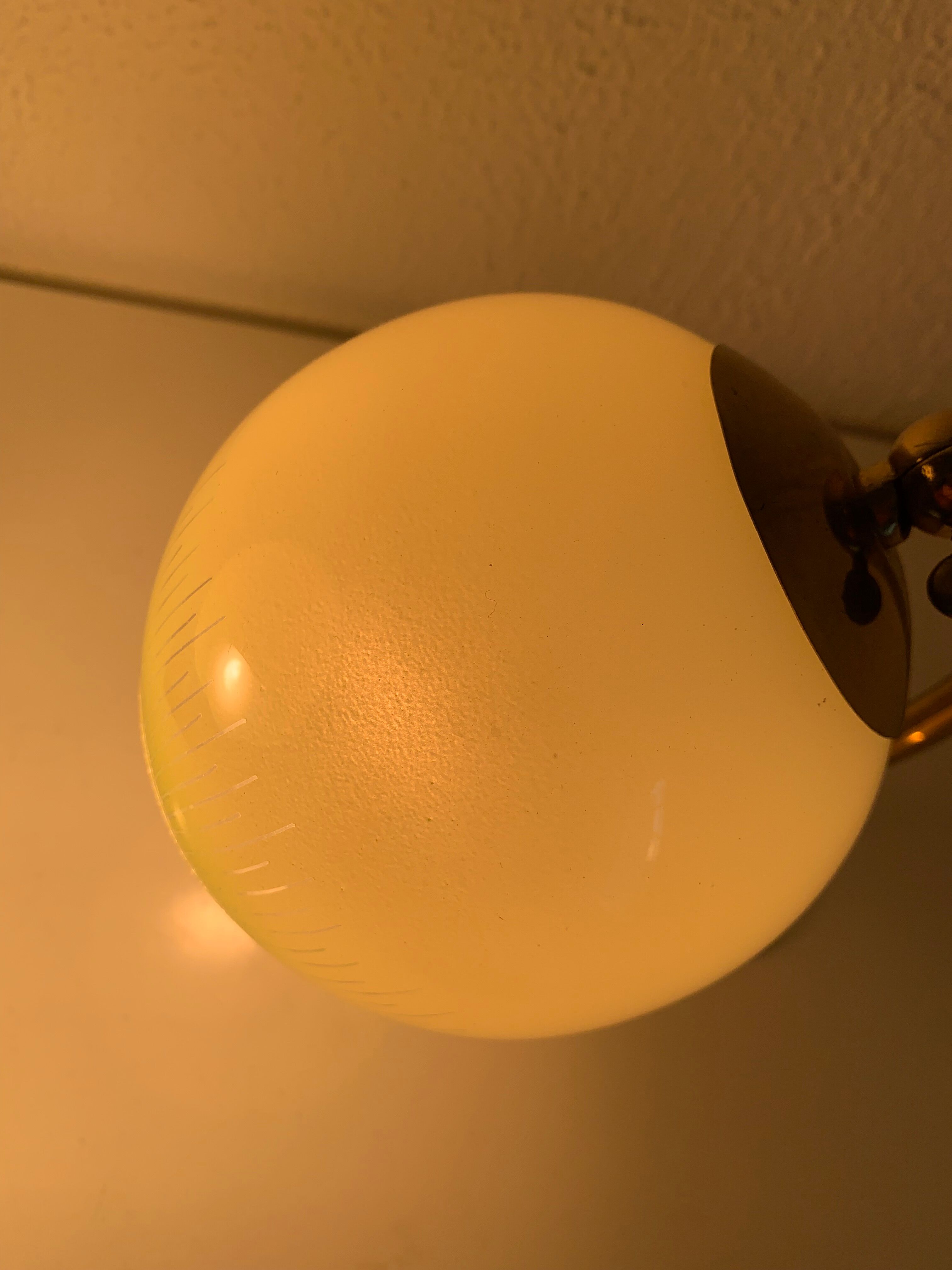 Pair vintage 1950 wall lamps bedside lamps gold - 21 cm