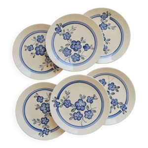 6 assiettes à dessert