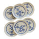 6 vintage dessert plates faience Gien model Nancay