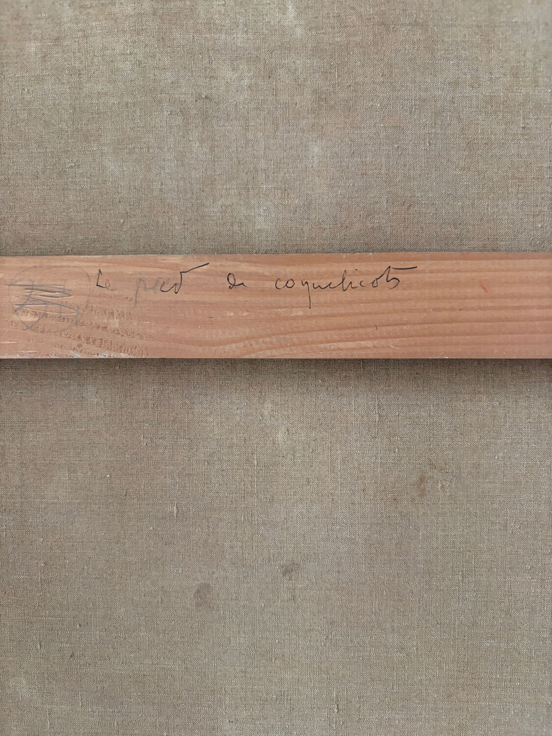 The foot of white poppies, signed Maurice Bouillot 1972