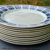 Assiette plate faience Badonvillier