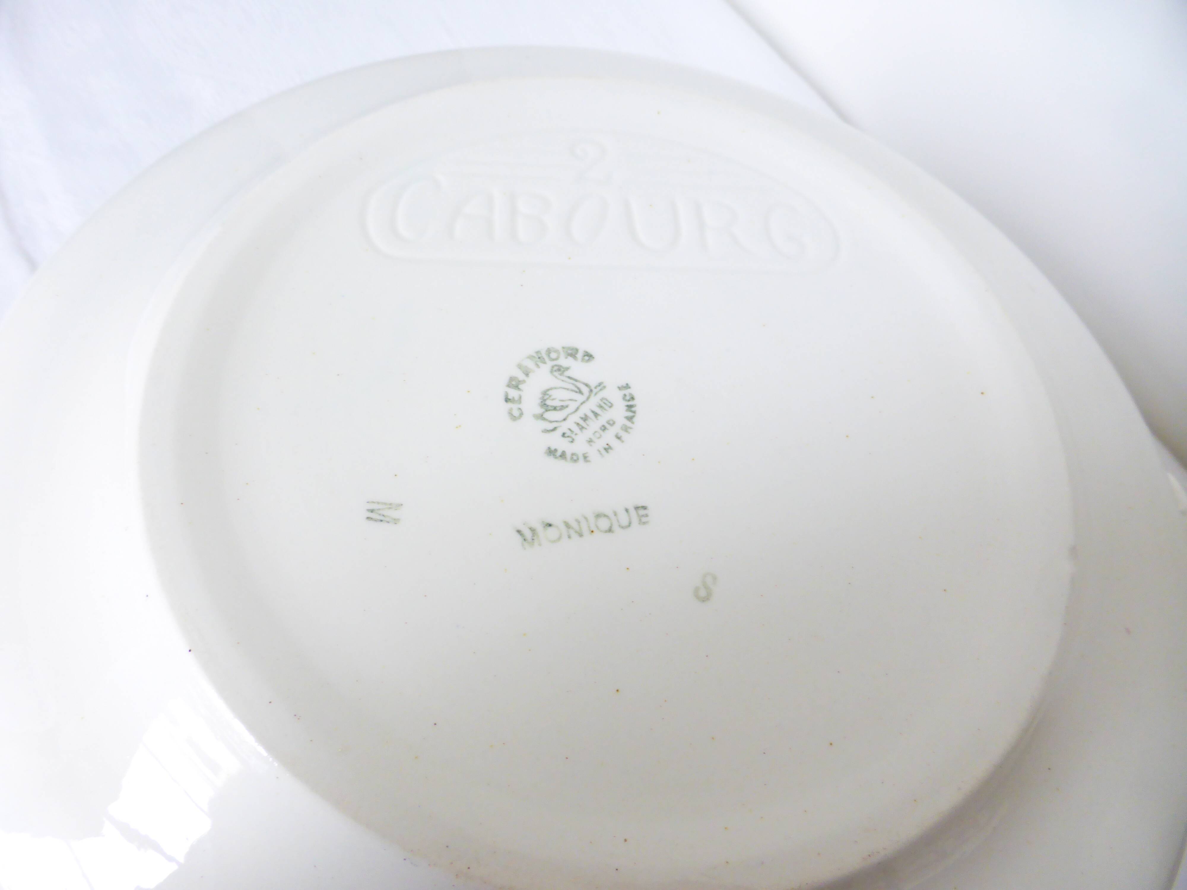 Soup tureen, vintage vegetable dish from Céranord St Amand model Monique 2103166