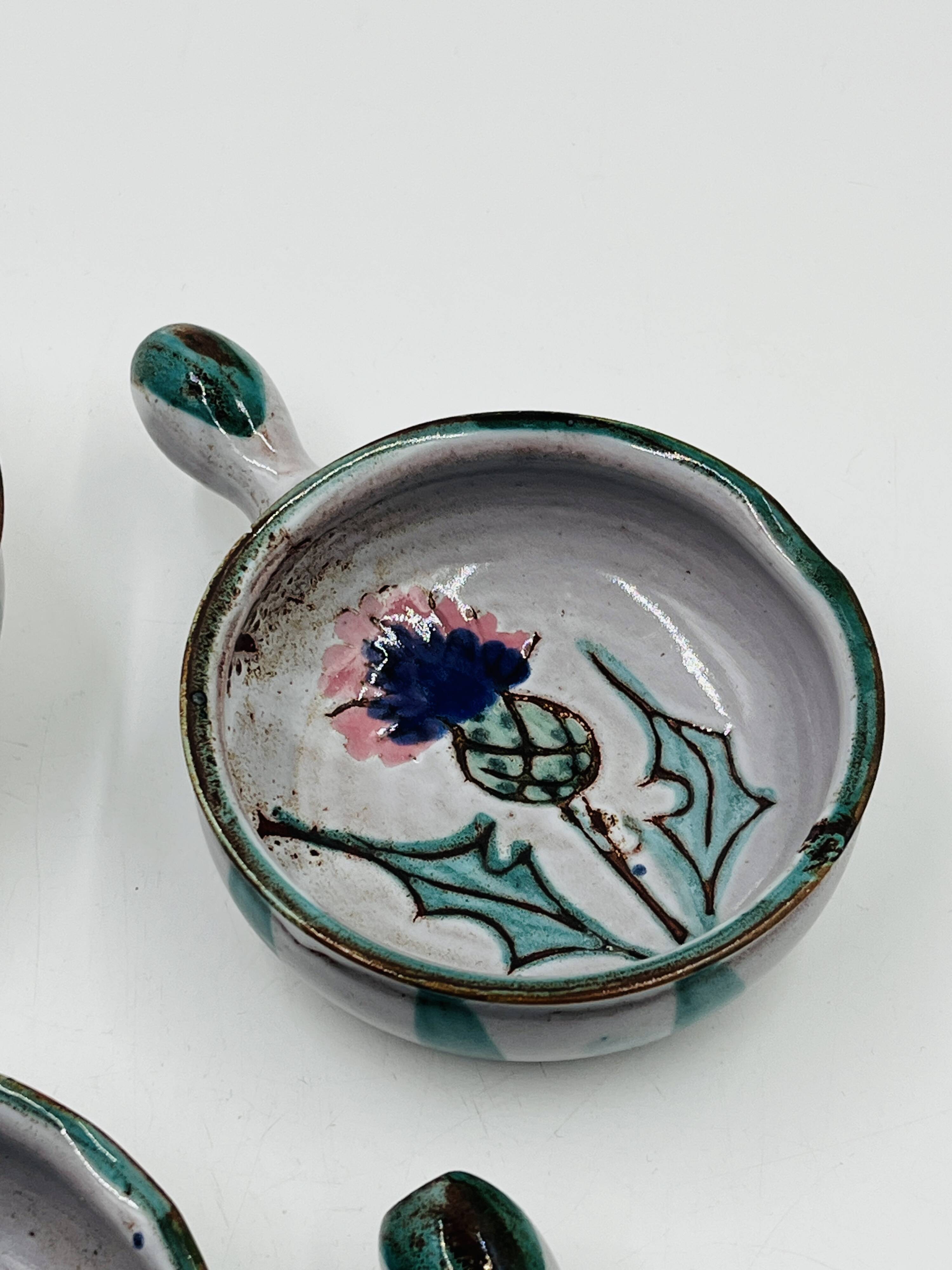 Set of 4 Vallauris Chardon ramekins by Étienne Daniel