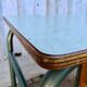 Office 1950 tubular metal and mint green formica