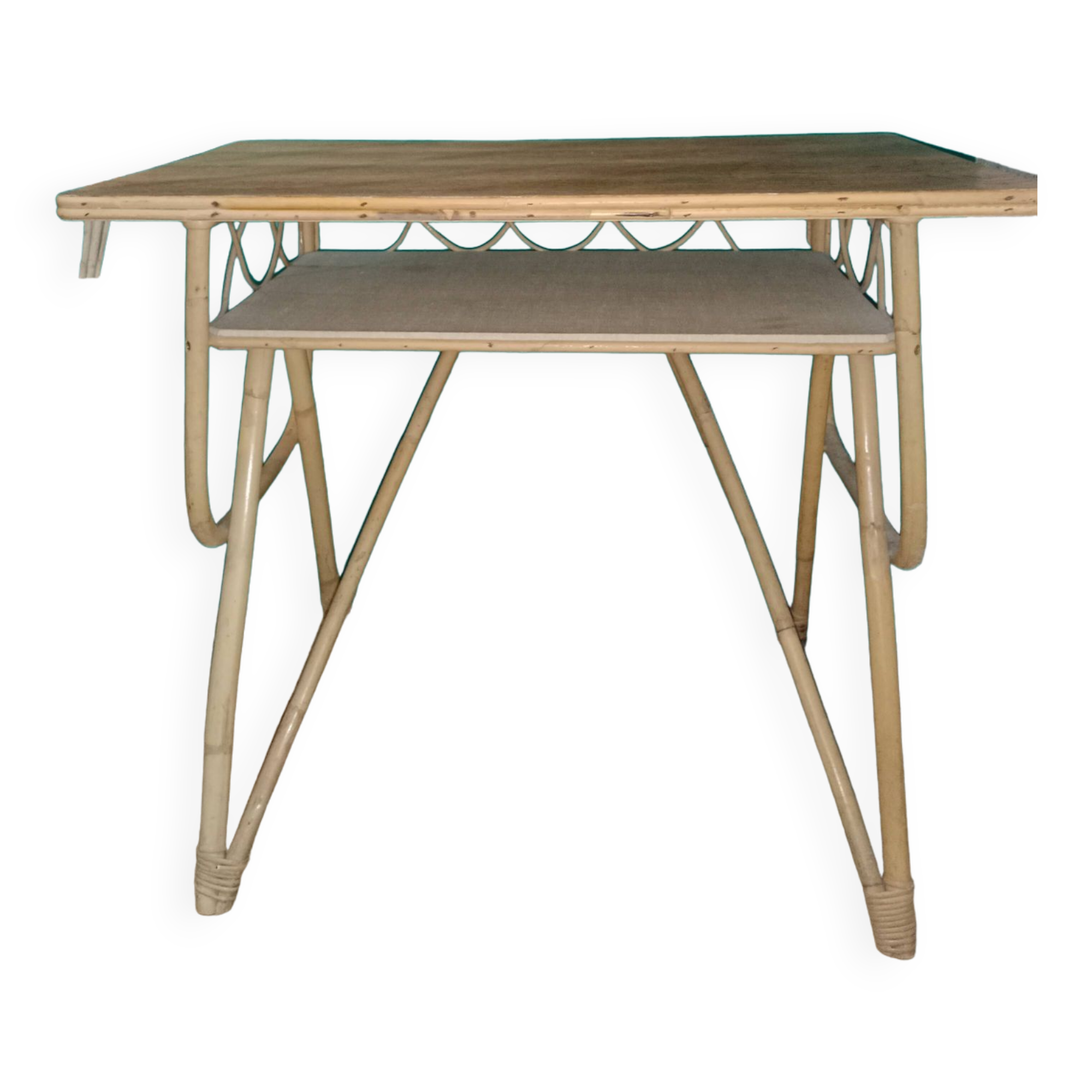 Vintage rattan desk
