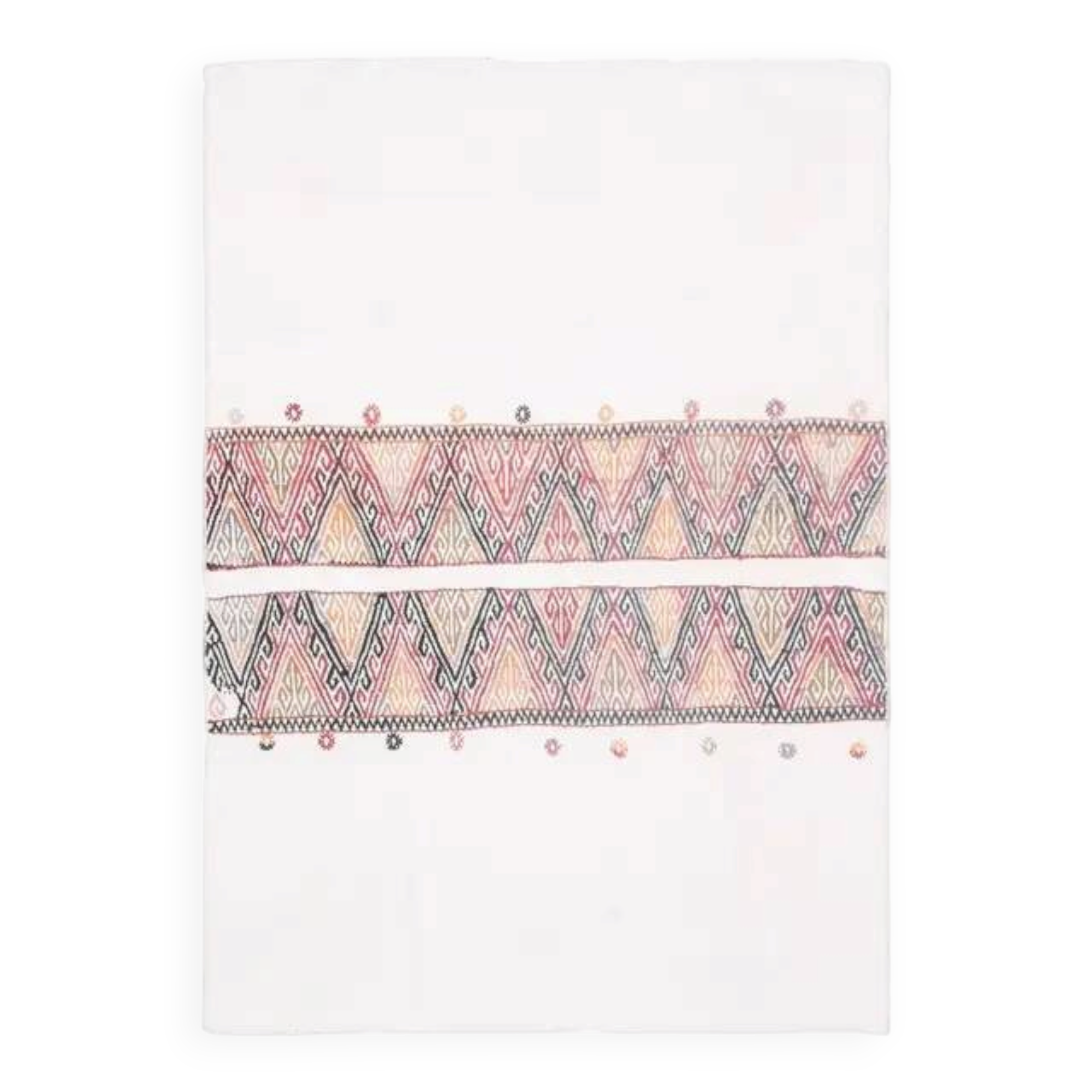1970s Vintage Turkish Handmade Wool Cotton Beige Kilim Rug 108x151