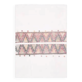 Tapis Kilim en laine et coton beige fait main turc vintage des années 1970 108x151