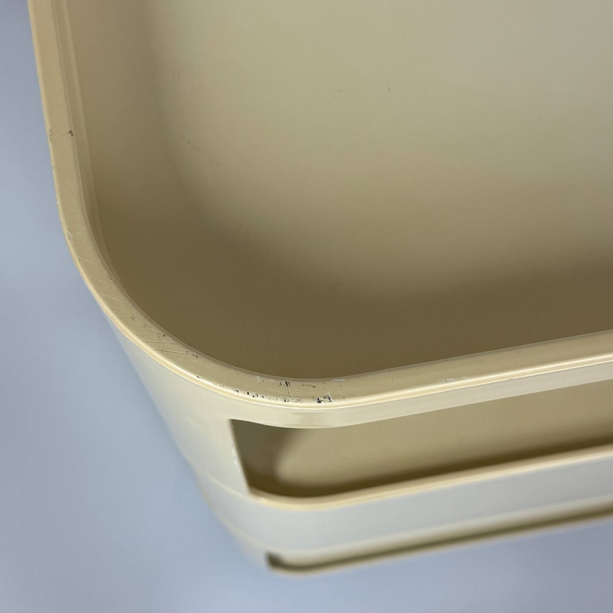Cream Kartell Componibili Storage with Three Modules, Italian Vintage 1960s