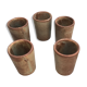 Lot de 5 gobelets en grès