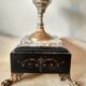 Old candelabra 4 burners in bronze brass and marble, French torches Napoleon III
