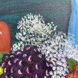 Still life with clogs and fruit / oil on canvas