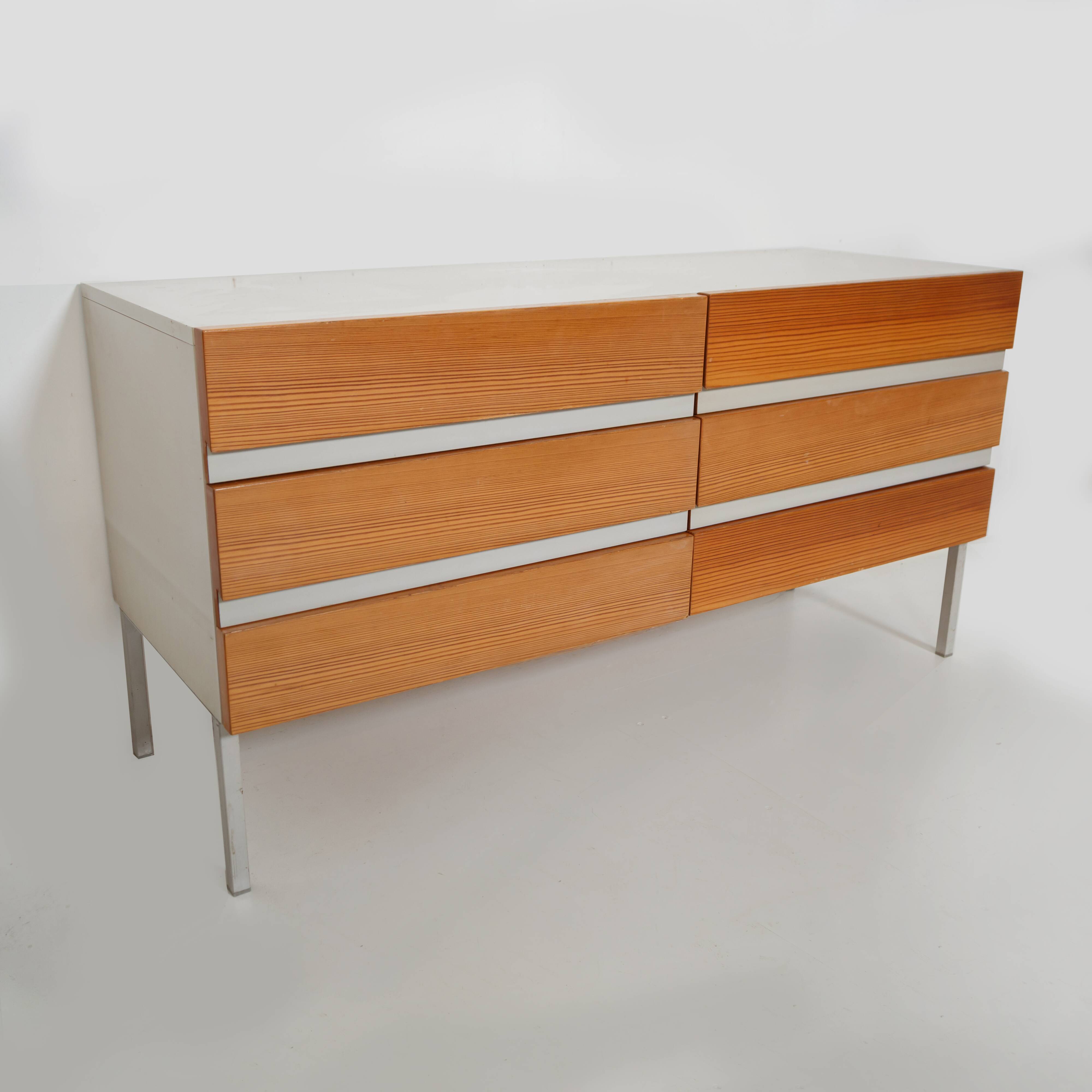 Vintage Interlübke set in light teak and white melamine