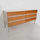 Vintage Interlübke set in light teak and white melamine
