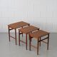 Danish teak nested tables