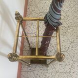 Brass and cast iron umbrella door