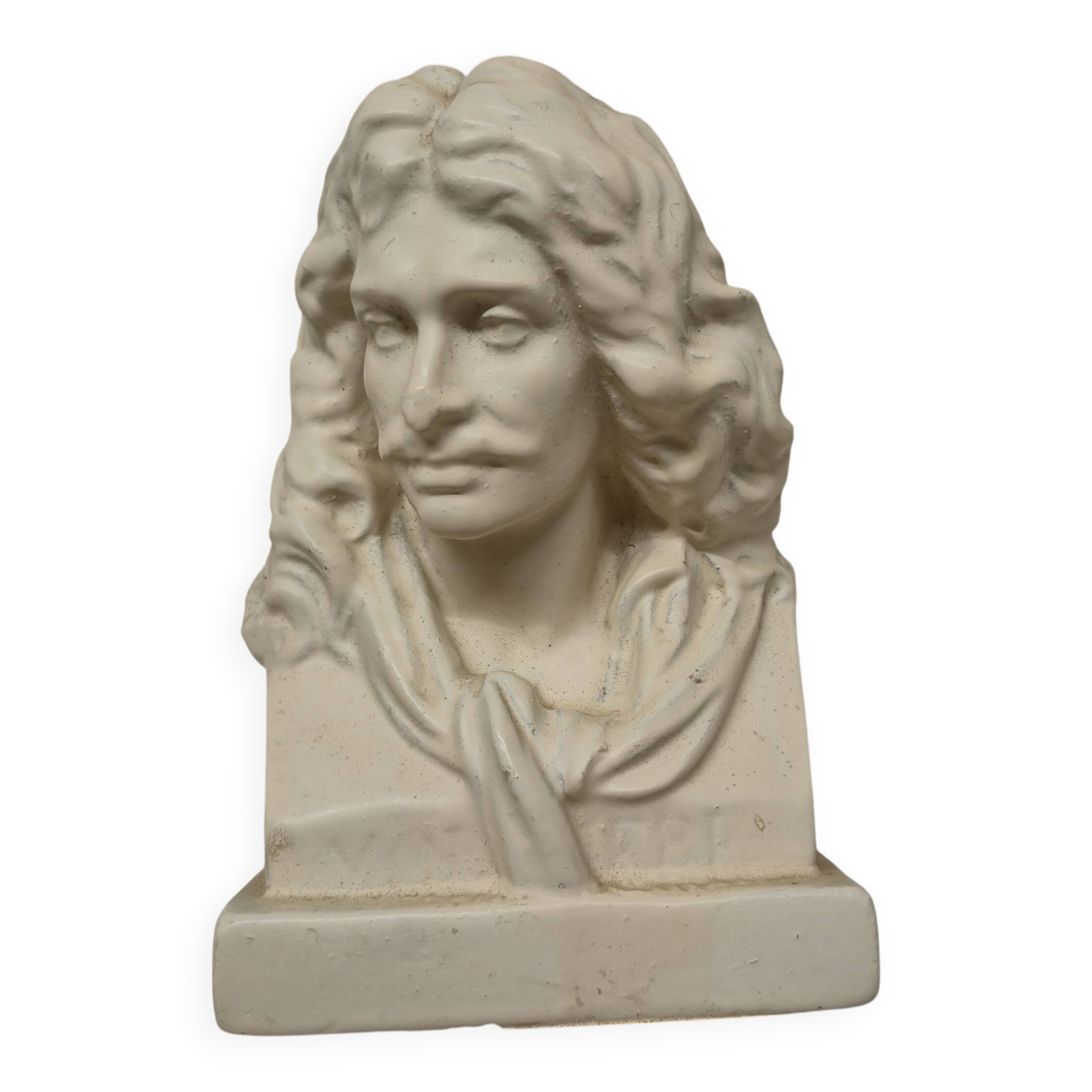 Antique Molière Bust Statuette