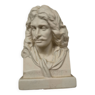 Antique Molière Bust Statuette