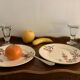 Plateau de service ancien en bois et laiton 61 x 38 cm