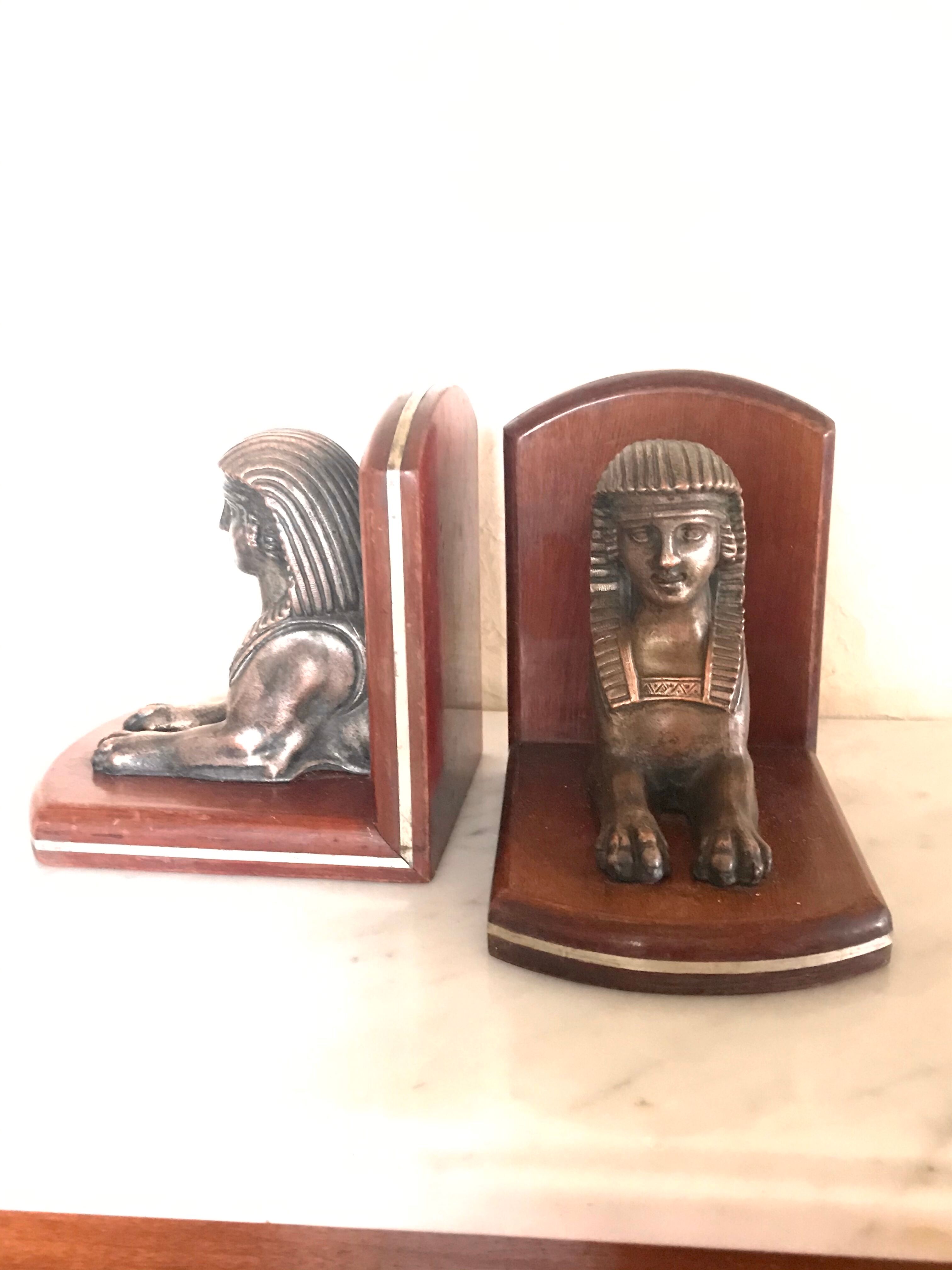 Art deco sphinx bookends