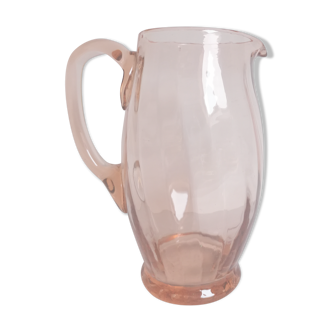 Pichet verre rose