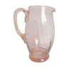 Pitcher pink glass