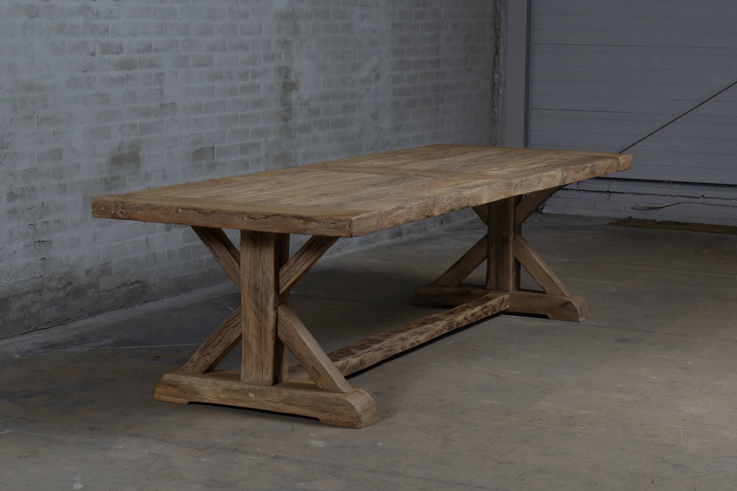 Cross Farm Table – Old Oak 300 cm