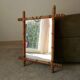 Antique French mirror from the Belle Époque in faux bamboo, 1890/1900.