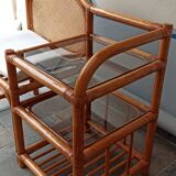 Furniture phone bamboo rattan and wicker