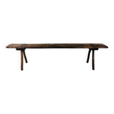 Banc de ferme en chêne , circa 40’s /50’s