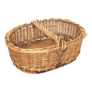 Panier ancien anse plate
