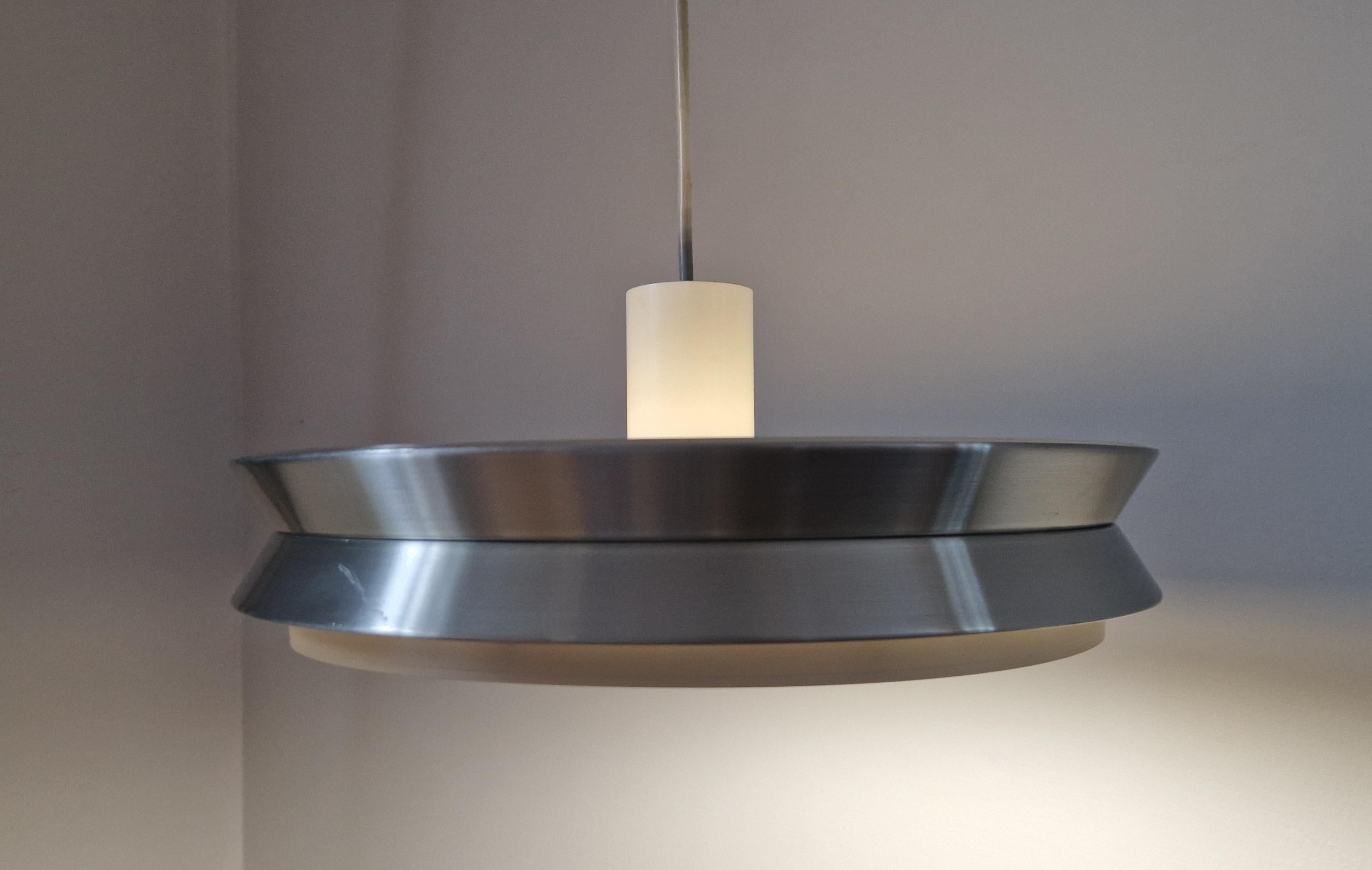 Midcentury Pendant UFO in style of Jo Hammerborg, Denmark, 1970s