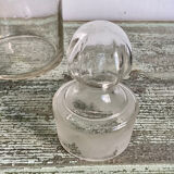 Flacon ou bocal en verre transparent