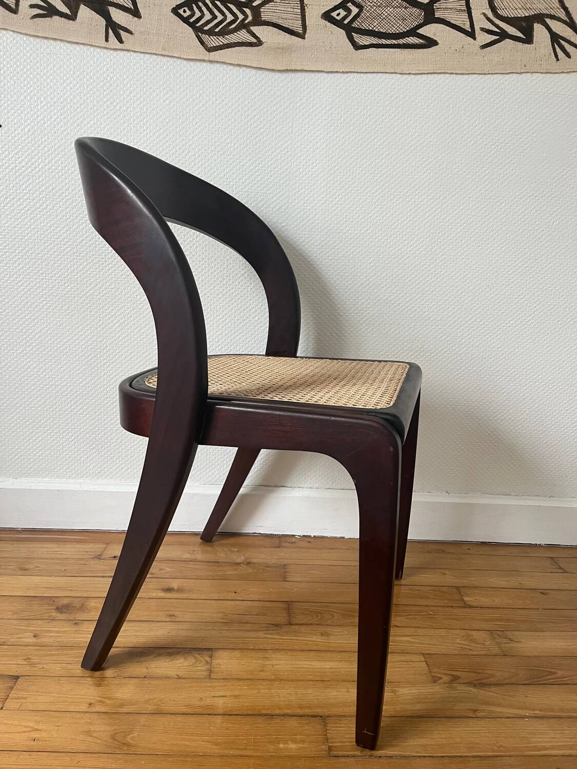 Chaise gondole cannage Baumann