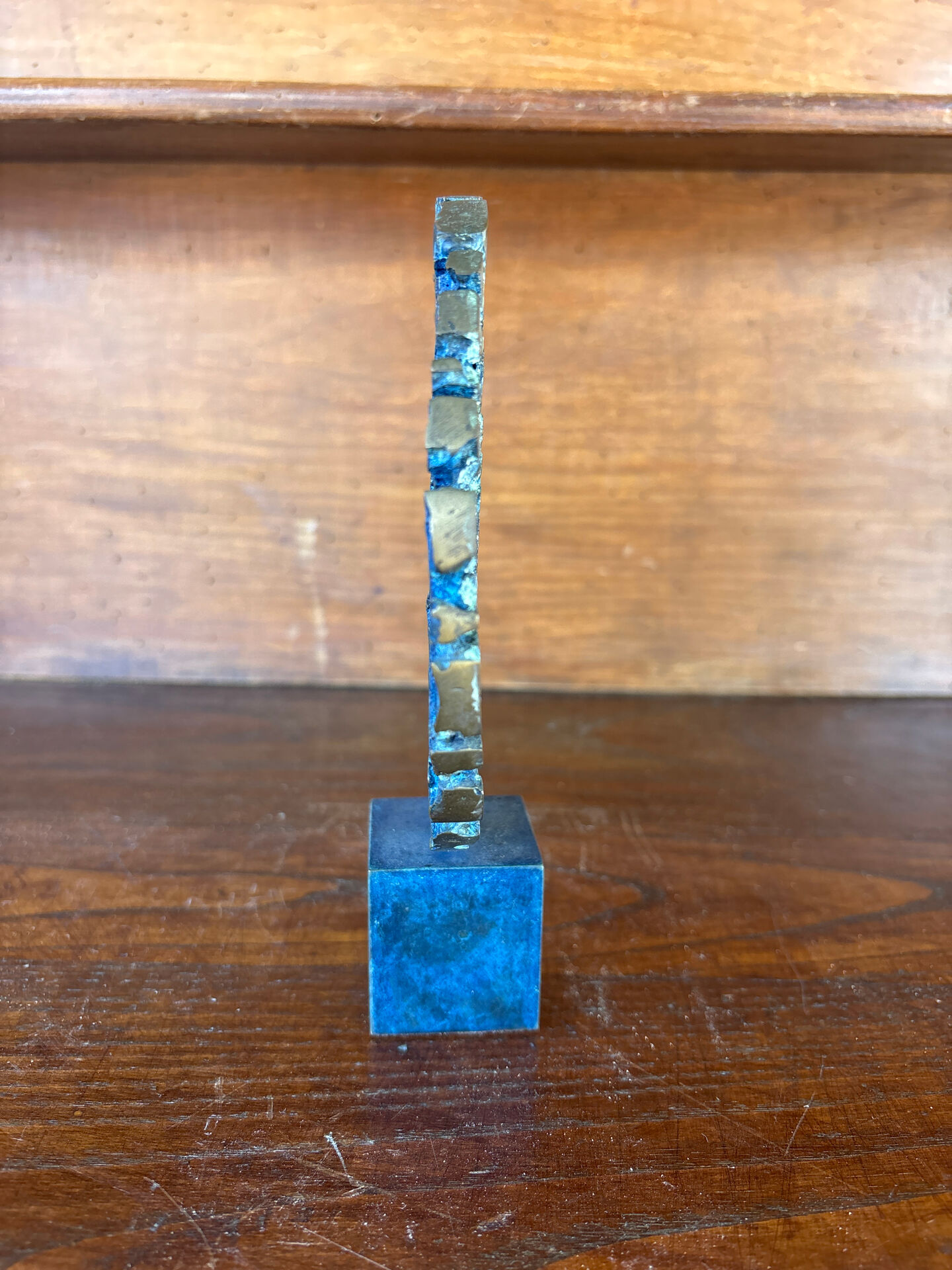 Sculpture Michel Rico “Soleil Bleu” (1997) – Signed bronze