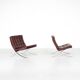 Paire de fauteuils Barcelona Ludwig Mies van der Rohe  Knoll.