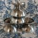 4 antique ice cream bowls