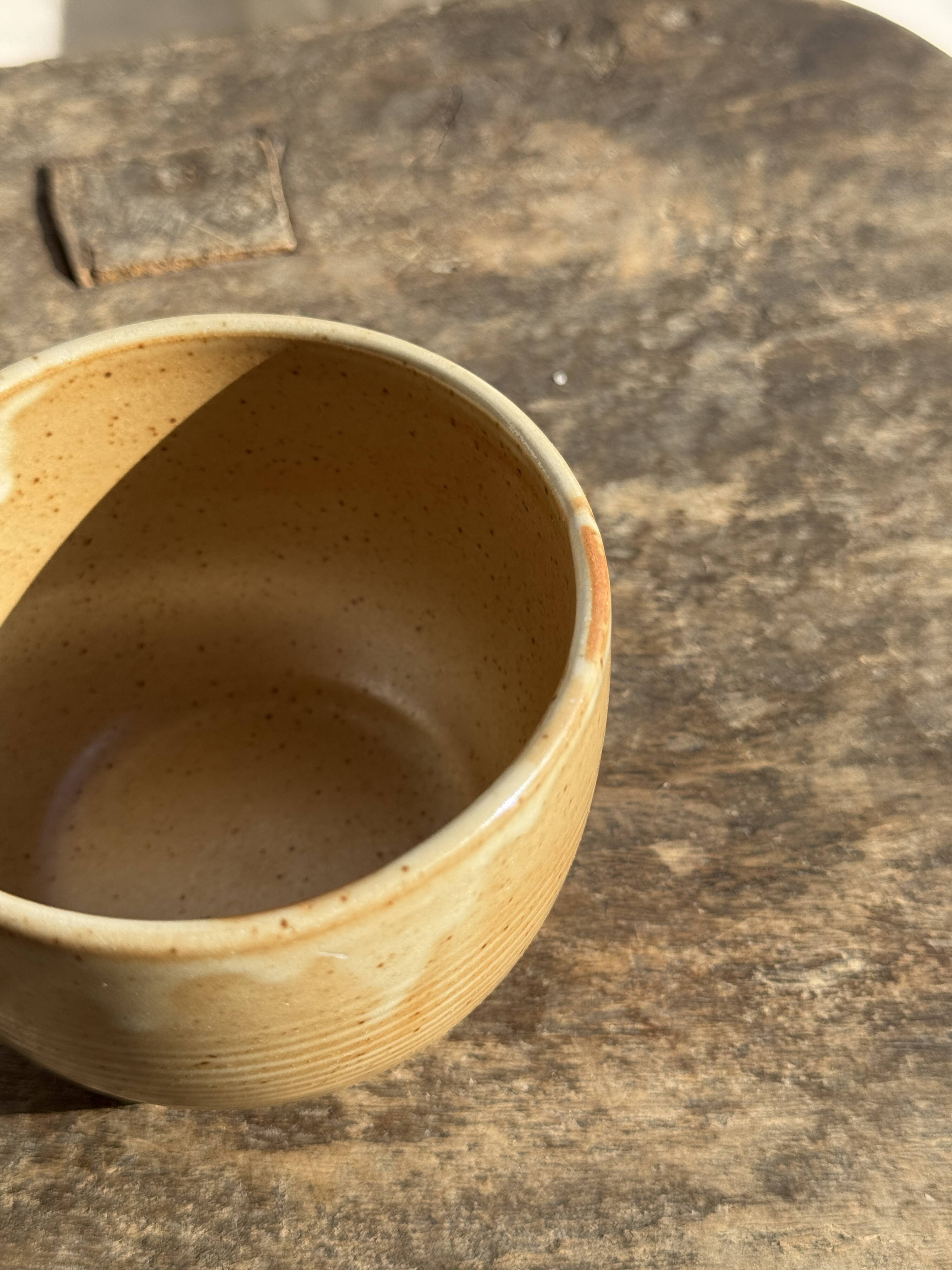 Mini stoneware bowl CNP Village France H7.5 D12