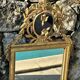 Trumeau mirror "To the Birds" in Louis XVI style, 19th century.