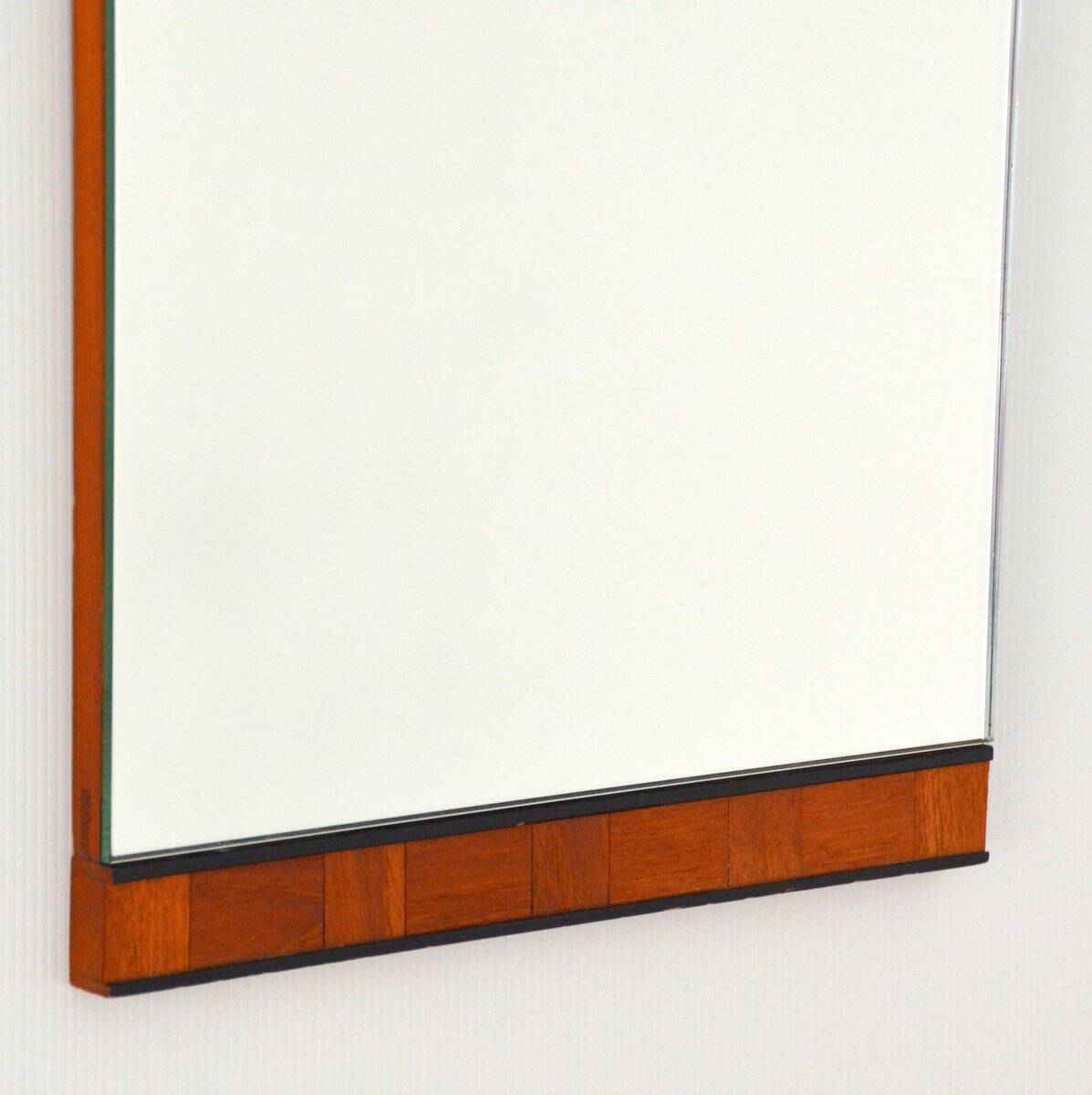 Scandinavian teak mirror 1960