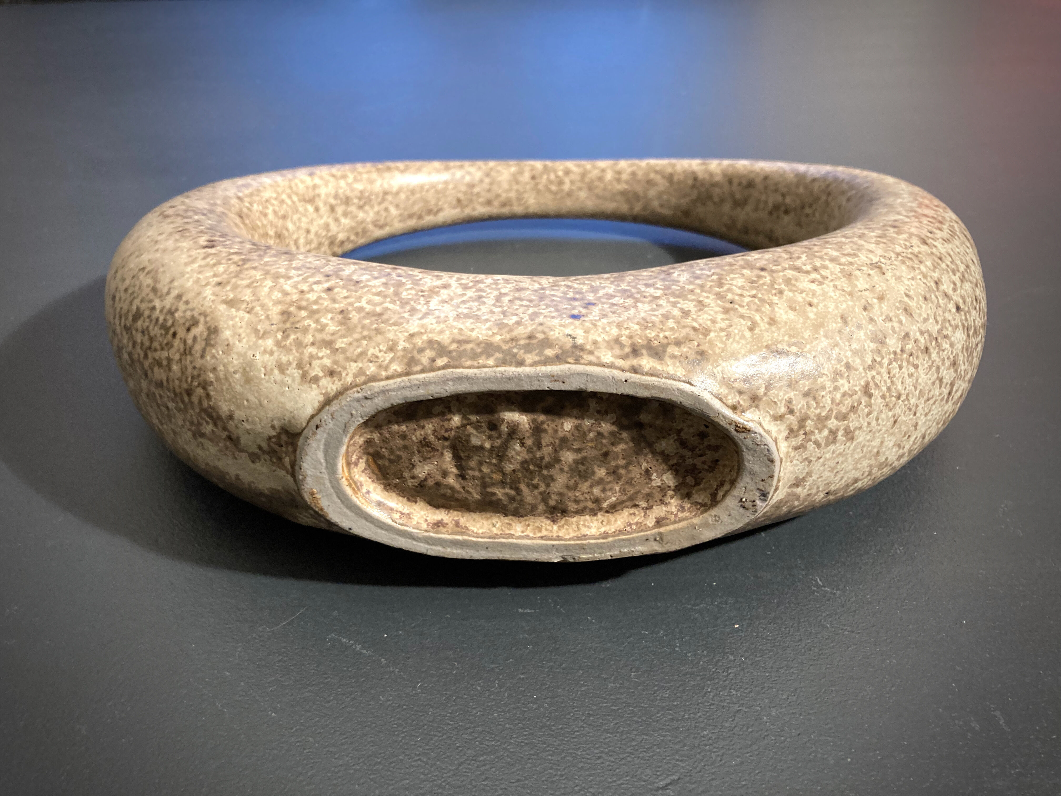 Vintage stoneware soliflore ring