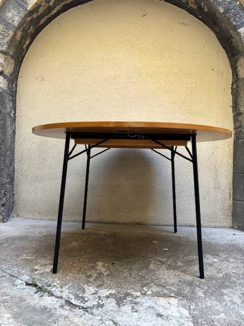 round dining table Alain Richard 1950 vintage