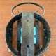 Vintage wall lamp in wrought iron and De Murano glass from the 50s and 60s