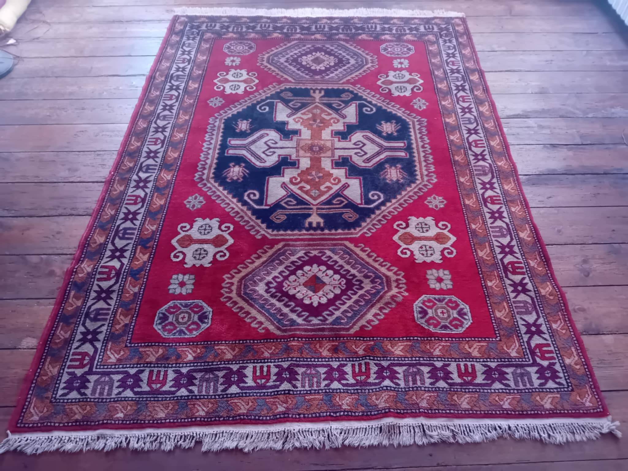 Handmade Kazak Caucasian Rug 250x177cm