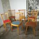 Set of 6 vintage chairs with mismatched bars